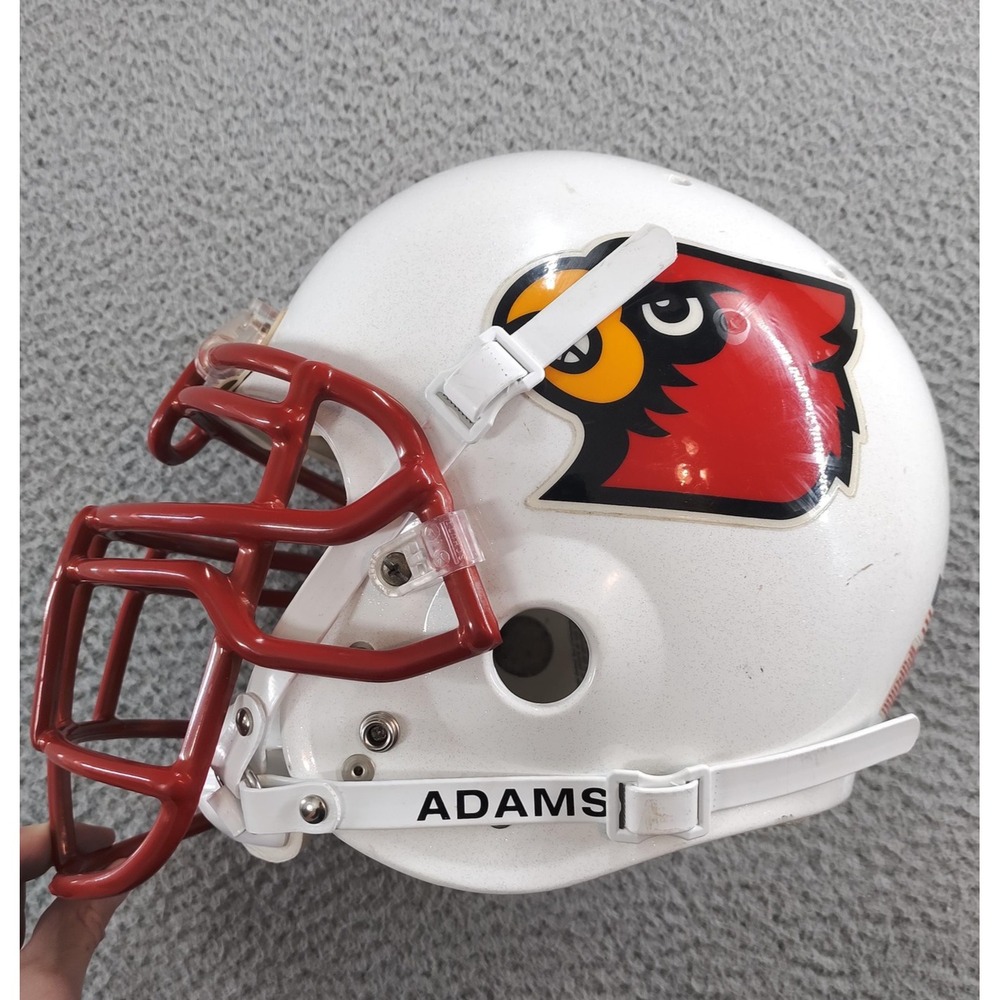 Vintage Louisville Cardinals Football Helmet Large NCAA Schutt Game Worn